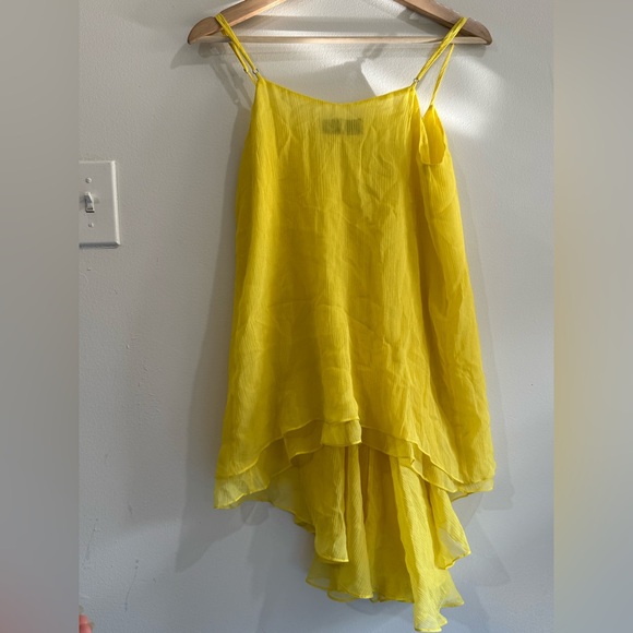 BCBGMaxAzria Sunny Yellow Textured Top - Picture 4 of 4